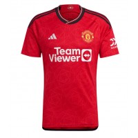 Manchester United Manuel Ugarte #25 Domáci futbalový dres 2024-25 Krátky Rukáv